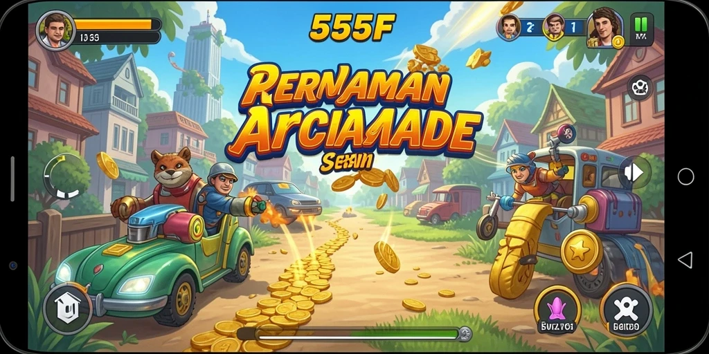 Gameplay seru 555F dengan grafis yang menarik dan tantangan menantang.