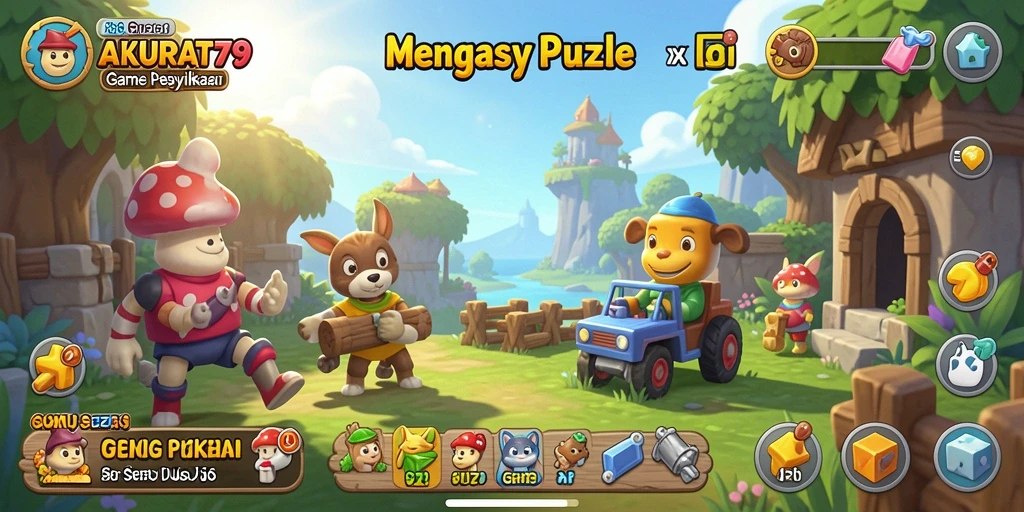Tampilan gameplay seru dari AKURAT79 dengan puzzle menantang.