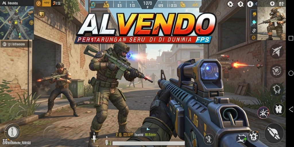 Tampilkan momen aksi intens dalam gameplay ALVENDO.