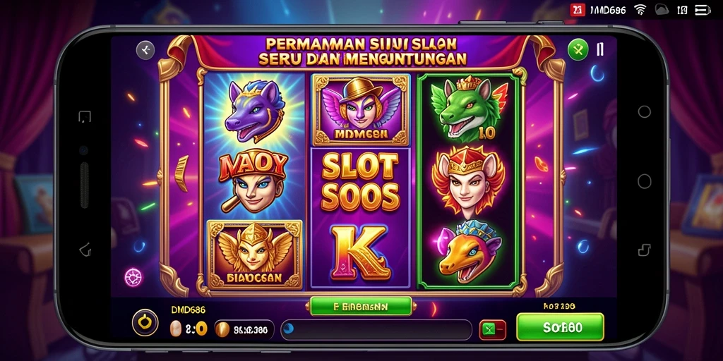 Tampilan gameplay DMD686 yang menarik dan interaktif.