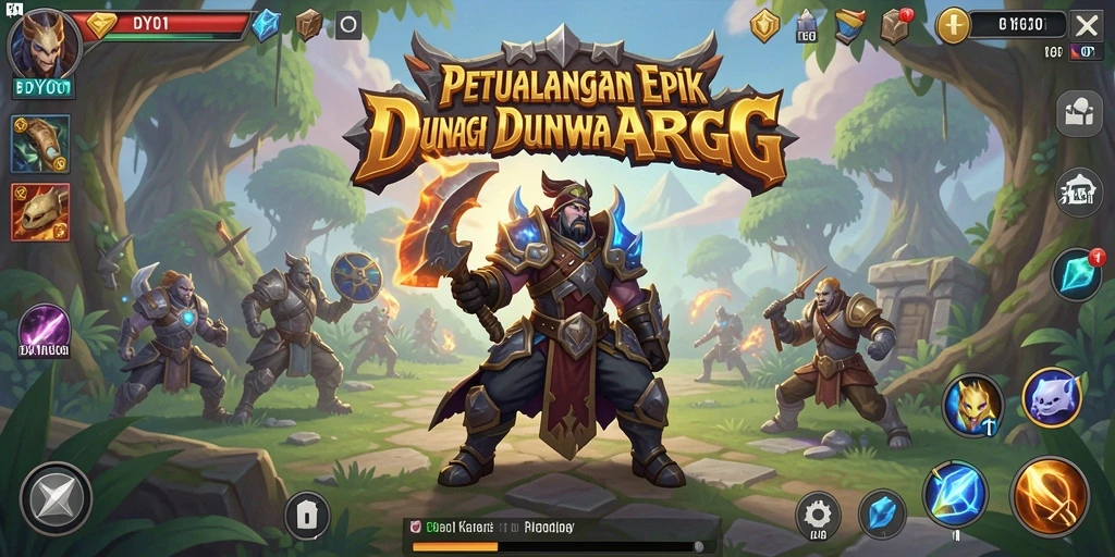 Tampilan gameplay DYO1 yang menakjubkan dalam aksi ARPG.