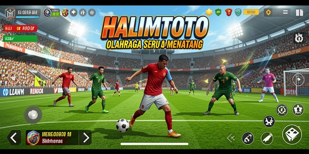 Tampilan gameplay HALIMTOTO yang dinamis dan menarik.