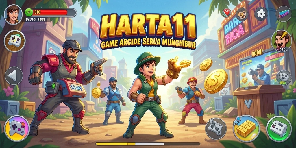 Screenshot gameplay HARTA11 dengan aksinya yang seru dan dinamis.