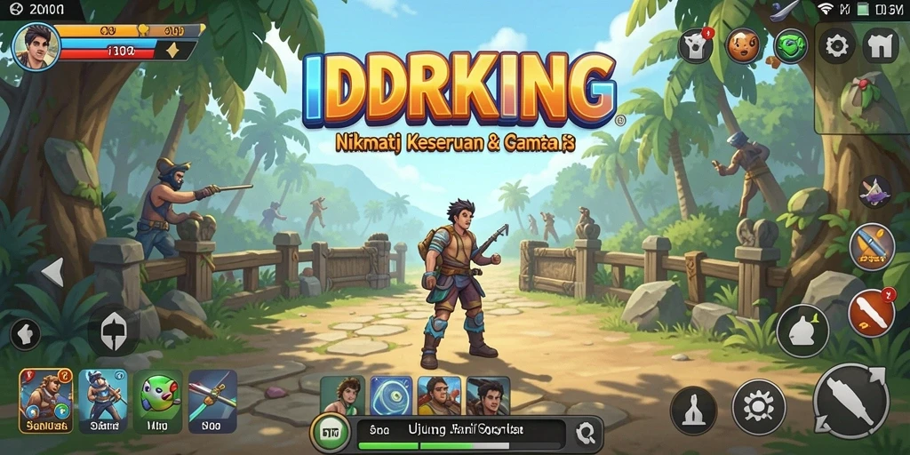 Tampilan gameplay IDRKING yang seru dan mengasyikkan.