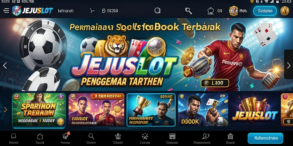 Tampilan menawan dari gameplay Sportsbook JEJUSLOT yang mengasyikkan.