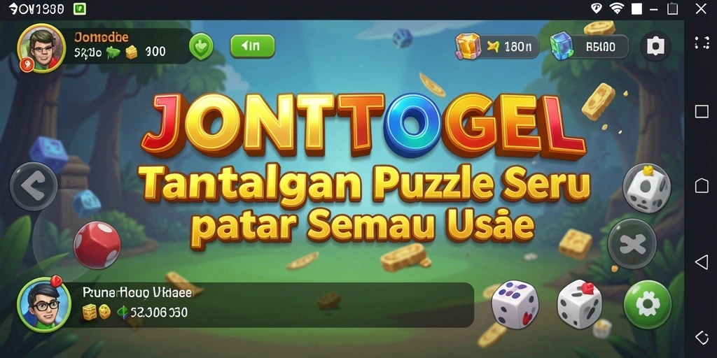 Screenshot permainan JONITOGEL yang menunjukkan gameplay Puzzle yang menantang.