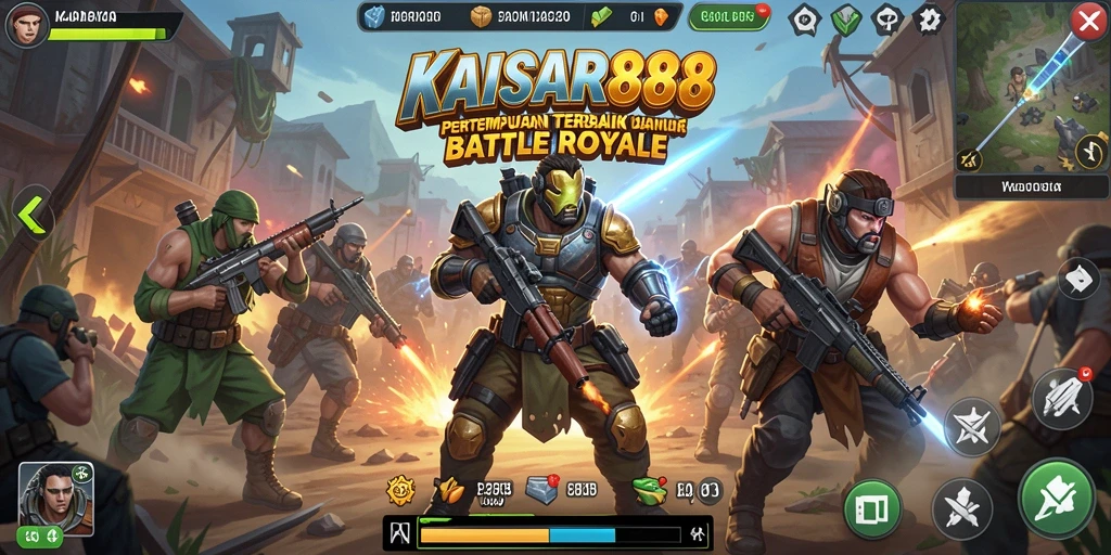 Tampilan aksi seru dari game Battle Royale KAISAR888