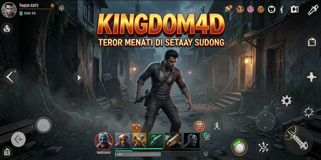 Tangkapan layar menampilkan suasana menyeramkan dalam KINGDOM4D.