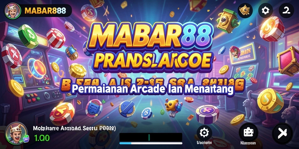 Tangkapan layar utama MABAR88 menunjukkan aksi seru gameplay Arcade.