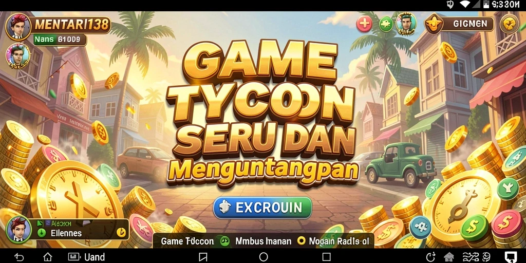 Screenshot gameplay MENTARI138 menampilkan suasana bisnis yang dinamis.