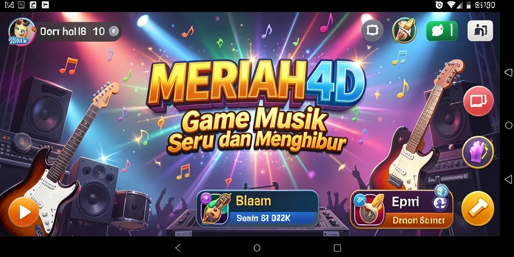 Tampilan gameplay seru dan interaktif dari MERIAH4D.