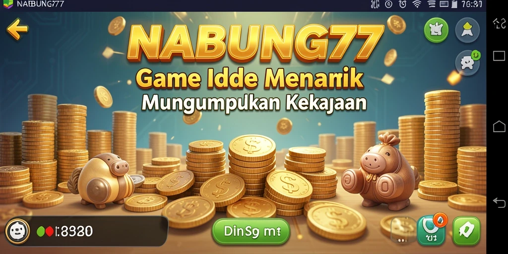 Gambaran gameplay Idle menampilkan kemajuan dalam pengumpulan kekayaan.