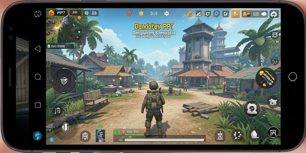 Tampilan gameplay PP7 dengan grafis mendetail dan interaksi menarik.