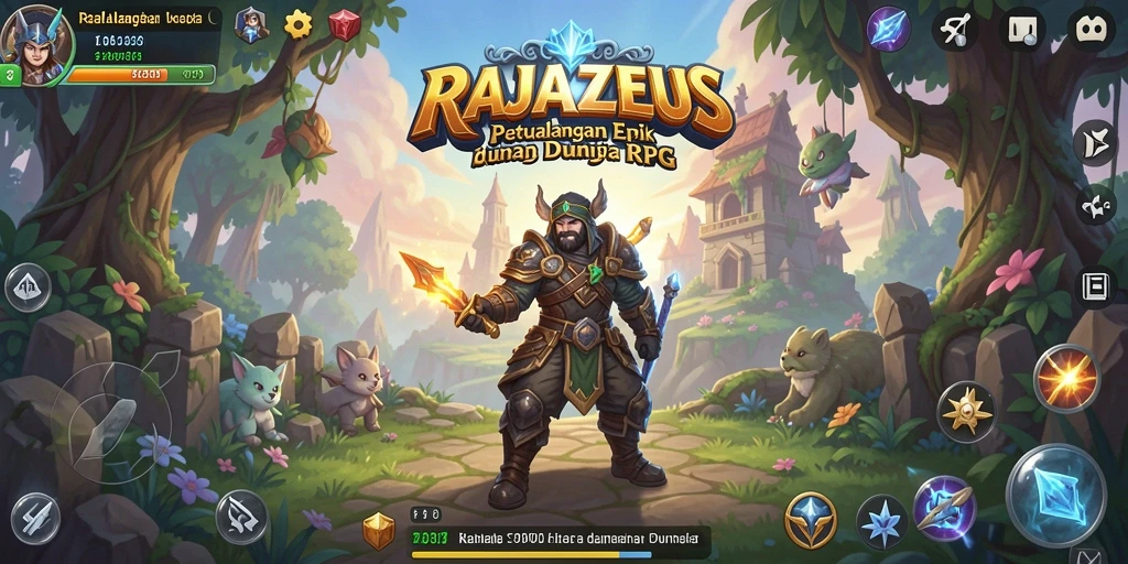 Gameplay menarik dari RAJAZEUS dengan pertempuran seru dan eksplorasi luas.