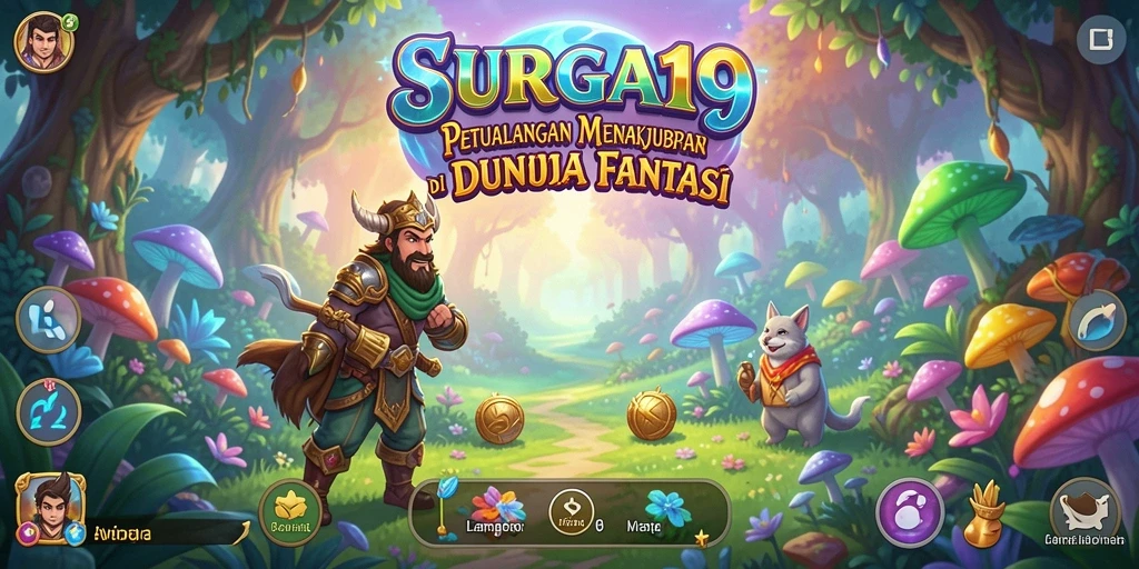 Tampilan gameplay dari SURGA19 yang menggugah selera petualangan.