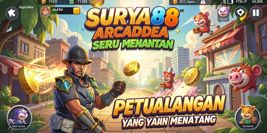 Tampilan gameplay seru di SURYA88 dengan berbagai tantangan menarik.
