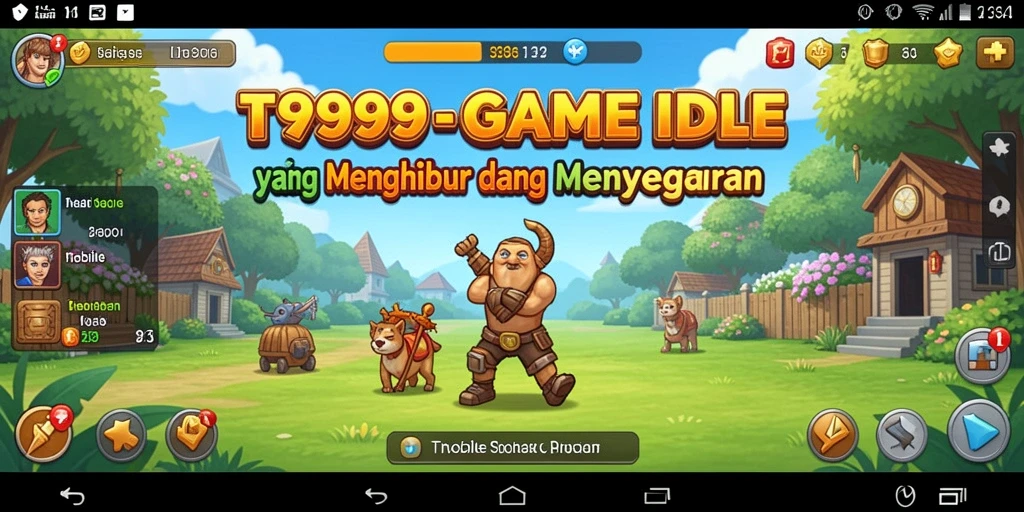 Tampilan gameplay T9999 yang menampilkan karakter Idle yang berkembang.